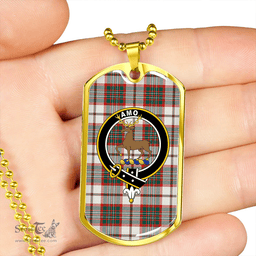 ScottishPlaid Scott Dress Modern Clan Tartan Dog Tag Necklace - Crest Classic Scottish Plaid Tartan Plaid