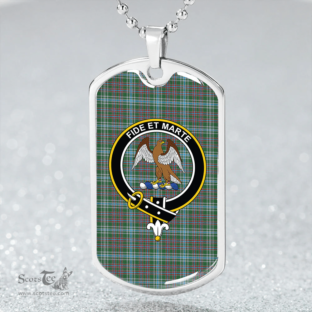 ScottishPlaid Ralston US Modern Clan Tartan Dog Tag Necklace - Crest Classic Scottish Plaid Tartan Plaid