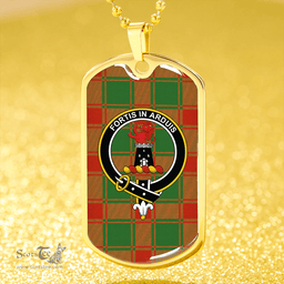 ScottishPlaid Middleton Modern Clan Tartan Dog Tag Necklace - Crest Classic Scottish Plaid Tartan Plaid