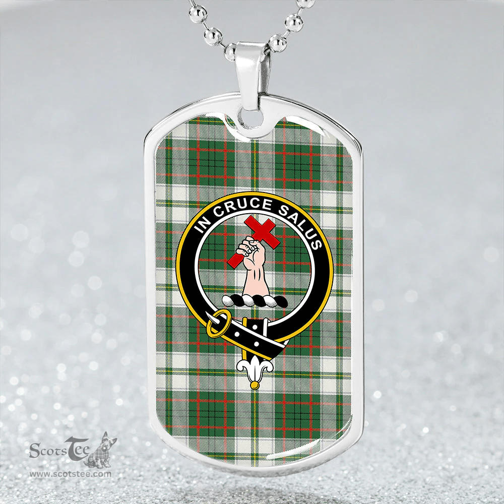 ScottishPlaid Taylor Dress Modern Clan Tartan Dog Tag Necklace - Crest Classic Scottish Plaid Tartan Plaid