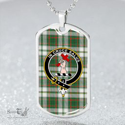 ScottishPlaid Taylor Dress Modern Clan Tartan Dog Tag Necklace - Crest Classic Scottish Plaid Tartan Plaid