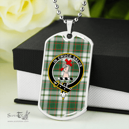 ScottishPlaid Taylor Dress Modern Clan Tartan Dog Tag Necklace - Crest Classic Scottish Plaid Tartan Plaid