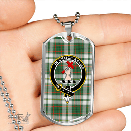 ScottishPlaid Taylor Dress Modern Clan Tartan Dog Tag Necklace - Crest Classic Scottish Plaid Tartan Plaid