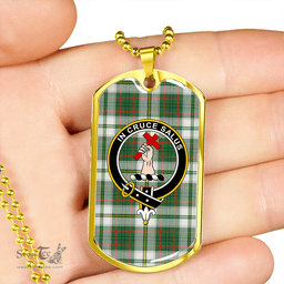 ScottishPlaid Taylor Dress Modern Clan Tartan Dog Tag Necklace - Crest Classic Scottish Plaid Tartan Plaid