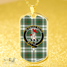 ScottishPlaid Taylor Dress Modern Clan Tartan Dog Tag Necklace - Crest Classic Scottish Plaid Tartan Plaid