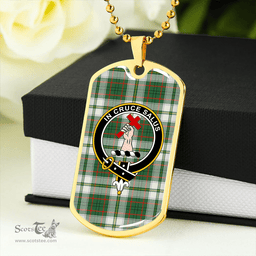 ScottishPlaid Taylor Dress Modern Clan Tartan Dog Tag Necklace - Crest Classic Scottish Plaid Tartan Plaid