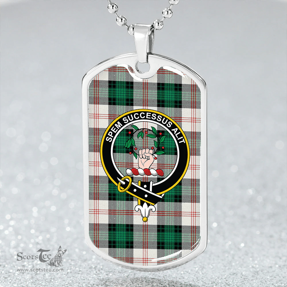 ScottishPlaid Ross Hunting Dress Dance Clan Tartan Dog Tag Necklace - Crest Classic Scottish Plaid Tartan Plaid
