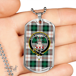 ScottishPlaid Ross Hunting Dress Dance Clan Tartan Dog Tag Necklace - Crest Classic Scottish Plaid Tartan Plaid