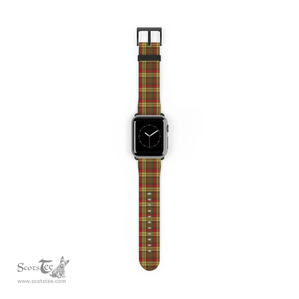 Scottish MacMillan Old Weathered Clan Tartan Watch Band Apple Watch Style Scottish Plaid Tartan Plaid