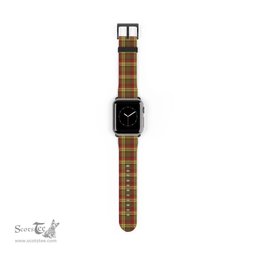 Scottish MacMillan Old Weathered Clan Tartan Watch Band Apple Watch Style Scottish Plaid Tartan Plaid