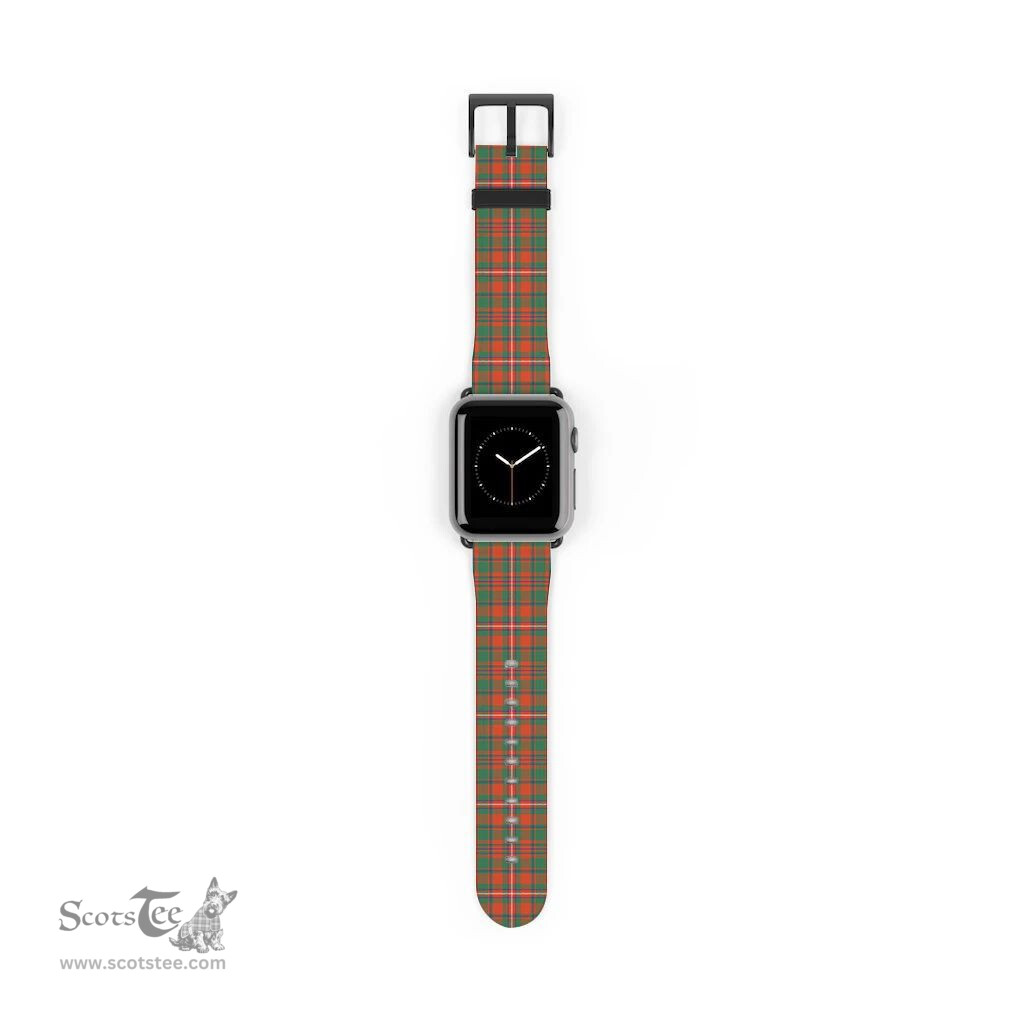 Scottish MacKinnon Ancient Clan Tartan Watch Band Apple Watch Style Scottish Plaid Tartan Plaid