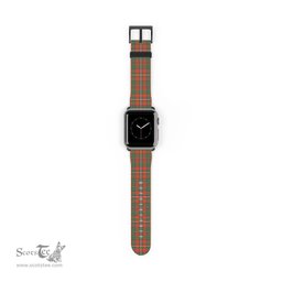Scottish MacKinnon Ancient Clan Tartan Watch Band Apple Watch Style Scottish Plaid Tartan Plaid
