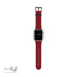 Scottish MacRae Modern Clan Tartan Watch Band Apple Watch Style Scottish Plaid Tartan Plaid