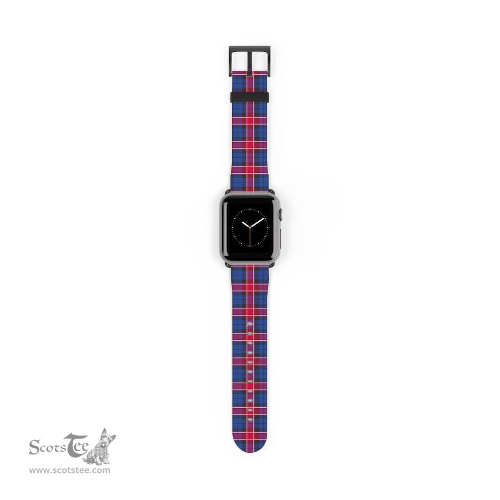 Scottish Graham of Menteith Red Clan Tartan Watch Band Apple Watch Style Scottish Plaid Tartan Plaid