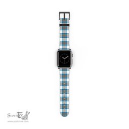 Scottish Stewart Muted Blue Clan Tartan Watch Band Apple Watch Style Scottish Plaid Tartan Plaid