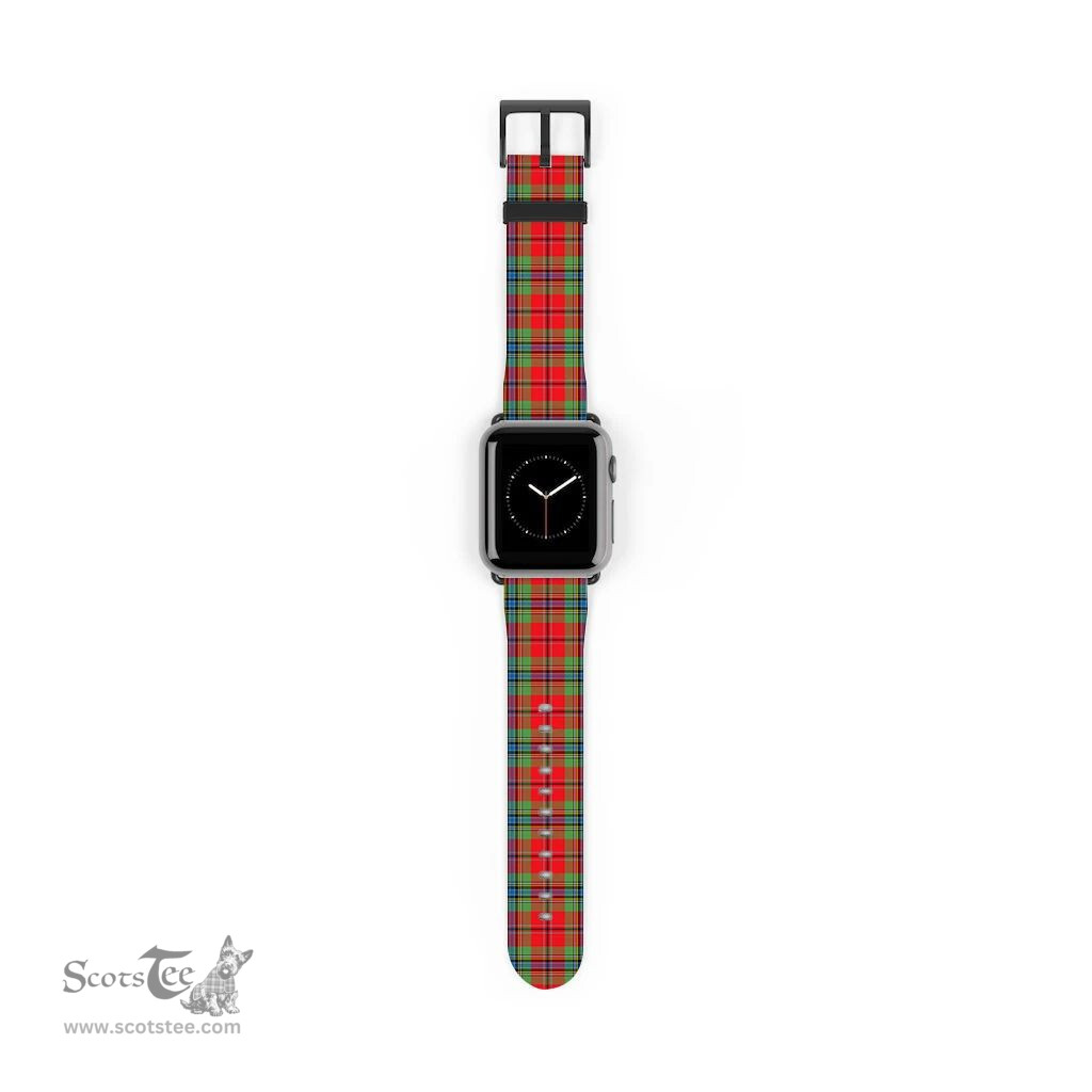 Scottish MacLean of Duart Modern Clan Tartan Watch Band Apple Watch Style Scottish Plaid Tartan Plaid