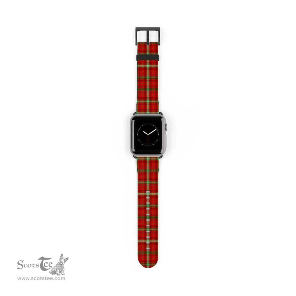 Scottish Morrison Red Modern Clan Tartan Watch Band Apple Watch Style Scottish Plaid Tartan Plaid