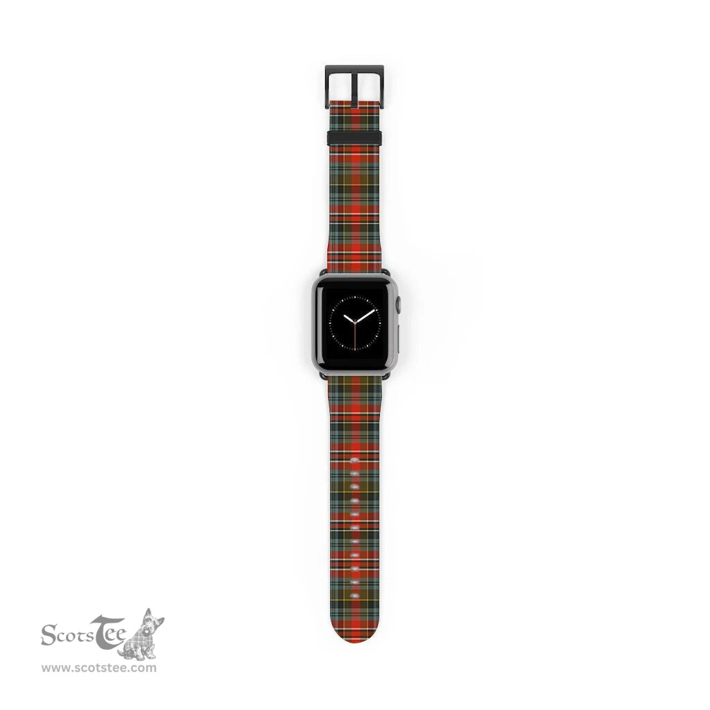 Scottish MacPherson Weathered Clan Tartan Watch Band Apple Watch Style Scottish Plaid Tartan Plaid