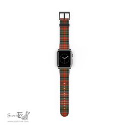Scottish MacPherson Weathered Clan Tartan Watch Band Apple Watch Style Scottish Plaid Tartan Plaid