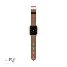 Scottish MacKinnon Ancient Clan Tartan Watch Band Apple Watch Style Scottish Plaid Tartan Plaid