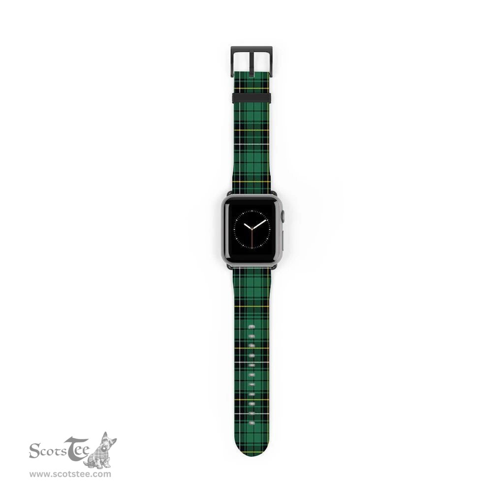 Scottish MacAlpine or MacAlpin Ancient Clan Tartan Watch Band Apple Watch Style Scottish Plaid Tartan Plaid