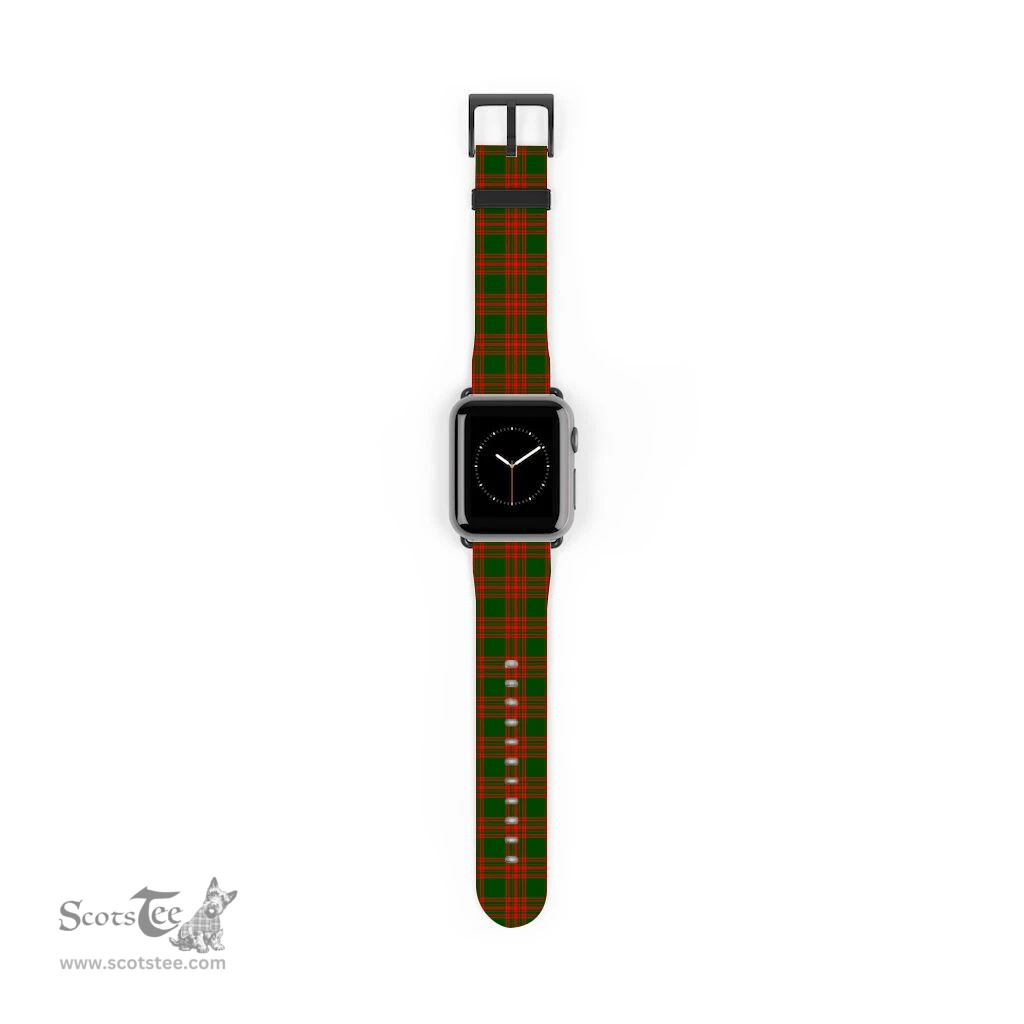 Scottish Menzies Green Modern Clan Tartan Watch Band Apple Watch Style Scottish Plaid Tartan Plaid