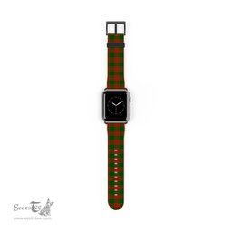 Scottish Menzies Green Modern Clan Tartan Watch Band Apple Watch Style Scottish Plaid Tartan Plaid