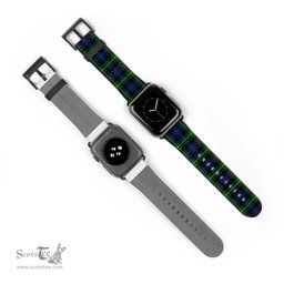 Scottish MacKenzie Modern Clan Tartan Watch Band Apple Watch Style Scottish Plaid Tartan Plaid