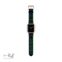 Scottish MacKenzie Modern Clan Tartan Watch Band Apple Watch Style Scottish Plaid Tartan Plaid