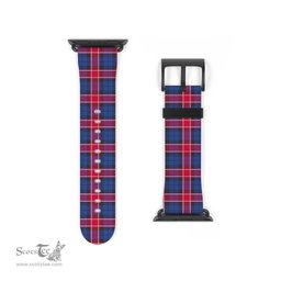Scottish Graham of Menteith Red Clan Tartan Watch Band Apple Watch Style Scottish Plaid Tartan Plaid