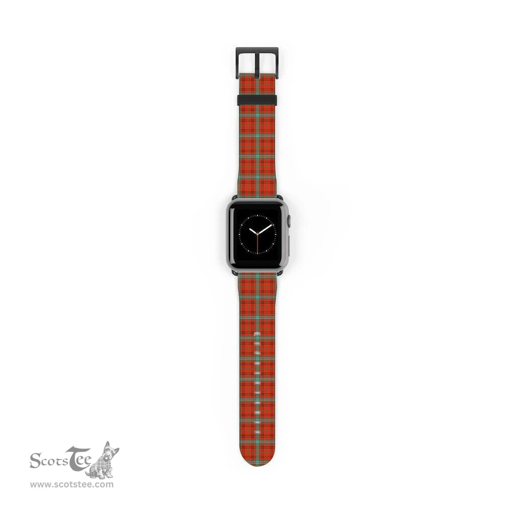 Scottish Morrison Red Ancient Clan Tartan Watch Band Apple Watch Style Scottish Plaid Tartan Plaid