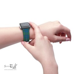 Scottish Lockhart Clan Tartan Watch Band Apple Watch Style Scottish Plaid Tartan Plaid