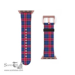 Scottish Graham of Menteith Red Clan Tartan Watch Band Apple Watch Style Scottish Plaid Tartan Plaid