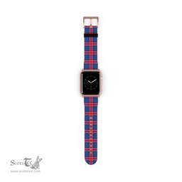Scottish Graham of Menteith Red Clan Tartan Watch Band Apple Watch Style Scottish Plaid Tartan Plaid