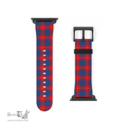 Scottish Galloway Red Clan Tartan Watch Band Apple Watch Style Scottish Plaid Tartan Plaid