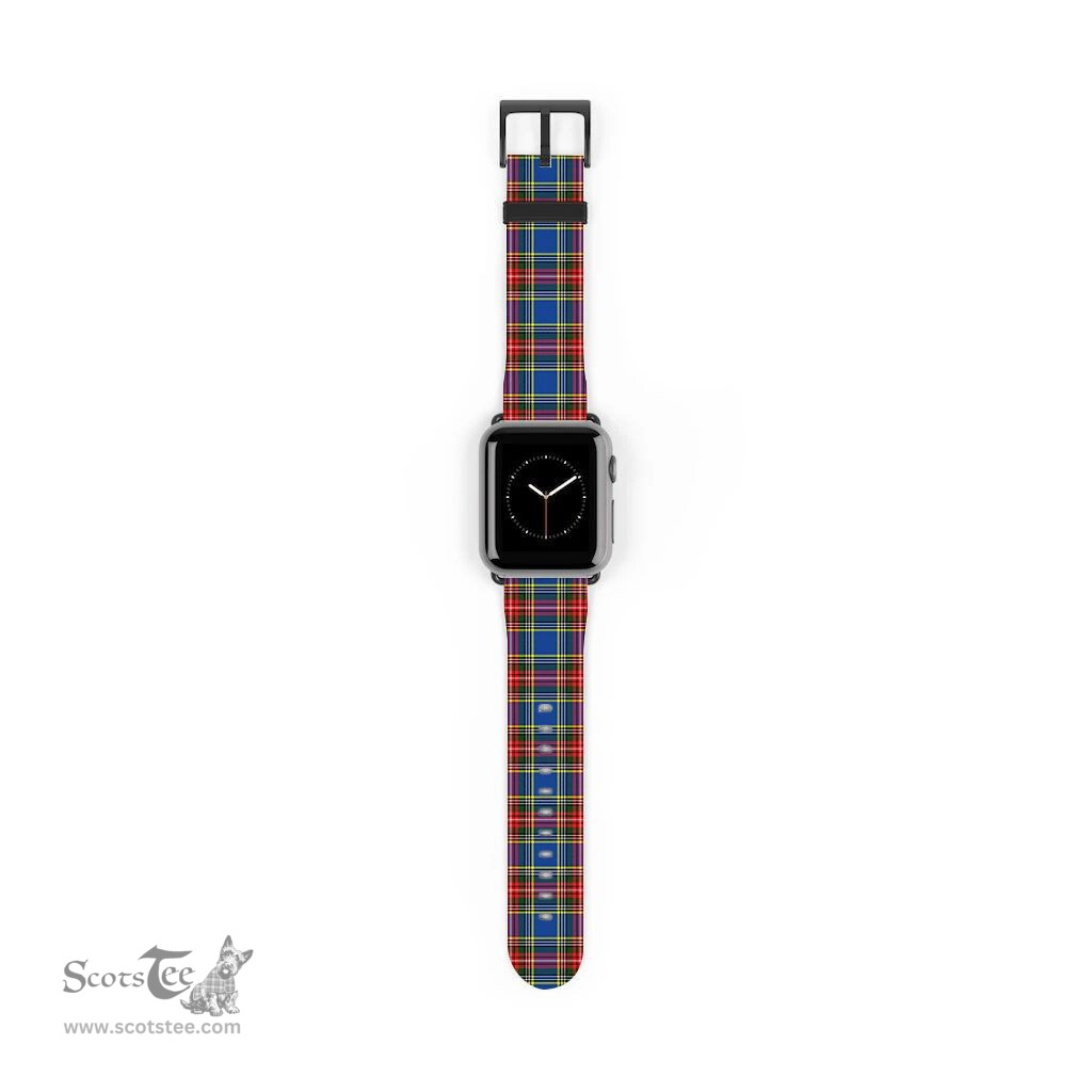 Scottish Bethune Clan Tartan Watch Band Apple Watch Style Scottish Plaid Tartan Plaid
