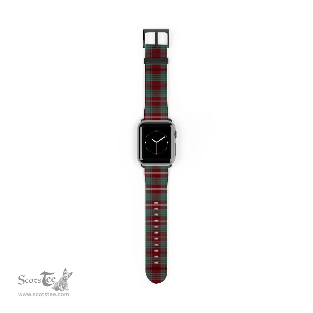 Scottish Crawford Modern Clan Tartan Watch Band Apple Watch Style Scottish Plaid Tartan Plaid