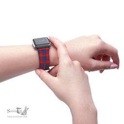 Scottish Galloway Red Clan Tartan Watch Band Apple Watch Style Scottish Plaid Tartan Plaid