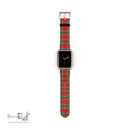 Scottish MacLean of Duart Modern Clan Tartan Watch Band Apple Watch Style Scottish Plaid Tartan Plaid