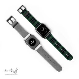 Scottish MacAulay Hunting Ancient Clan Tartan Watch Band Apple Watch Style Scottish Plaid Tartan Plaid