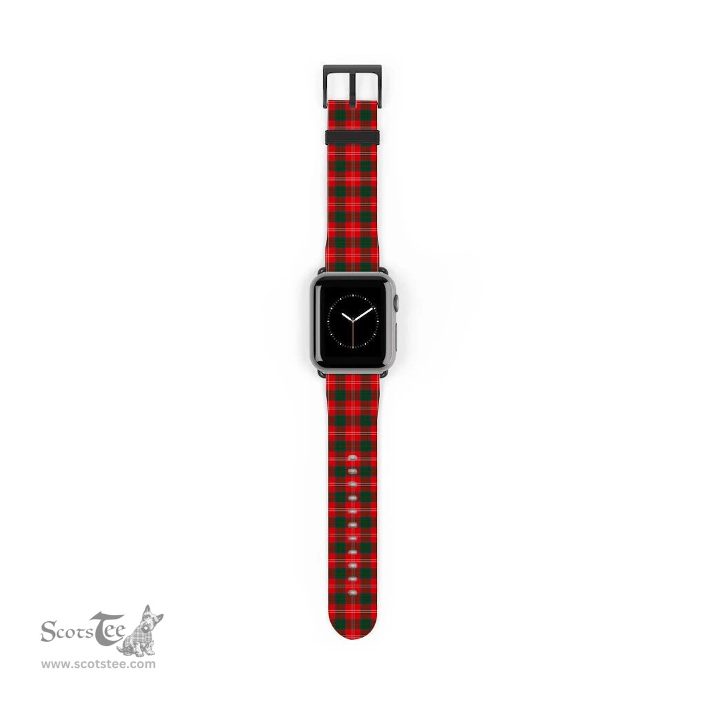 Scottish Chisholm Modern Clan Tartan Watch Band Apple Watch Style Scottish Plaid Tartan Plaid