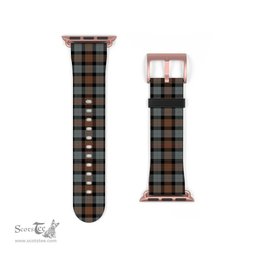Scottish Gunn Weathered Clan Tartan Watch Band Apple Watch Style Scottish Plaid Tartan Plaid