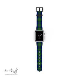Scottish Noel or Nowell Clan Tartan Watch Band Apple Watch Style Scottish Plaid Tartan Plaid