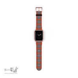 Scottish MacFarlane Ancient Clan Tartan Watch Band Apple Watch Style Scottish Plaid Tartan Plaid