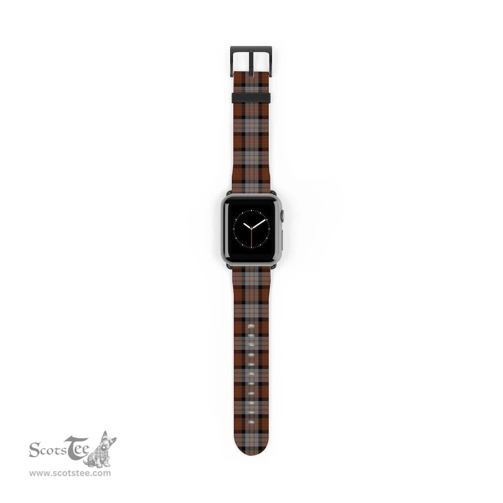 Scottish Cameron of Erracht Weathered Clan Tartan Watch Band Apple Watch Style Scottish Plaid Tartan Plaid