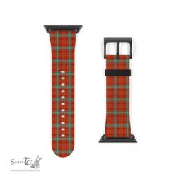 Scottish Morrison Red Ancient Clan Tartan Watch Band Apple Watch Style Scottish Plaid Tartan Plaid