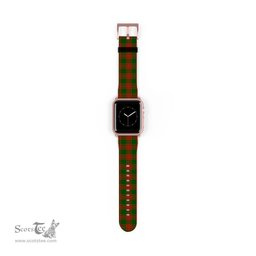 Scottish Menzies Green Modern Clan Tartan Watch Band Apple Watch Style Scottish Plaid Tartan Plaid