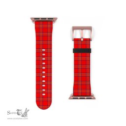 Scottish Burnett Modern Clan Tartan Watch Band Apple Watch Style Scottish Plaid Tartan Plaid