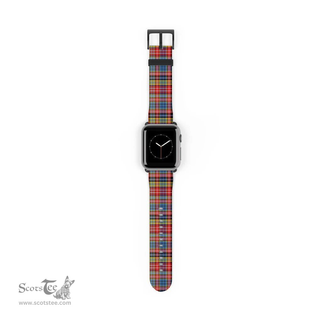 Scottish Ogilvie of Airlie Ancient Clan Tartan Watch Band Apple Watch Style Scottish Plaid Tartan Plaid