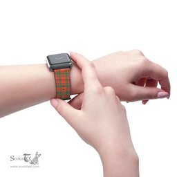 Scottish Munro Ancient Clan Tartan Watch Band Apple Watch Style Scottish Plaid Tartan Plaid